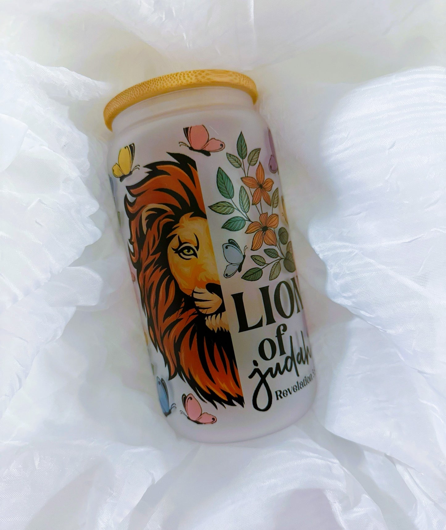 Lion of Judah Glass Cup