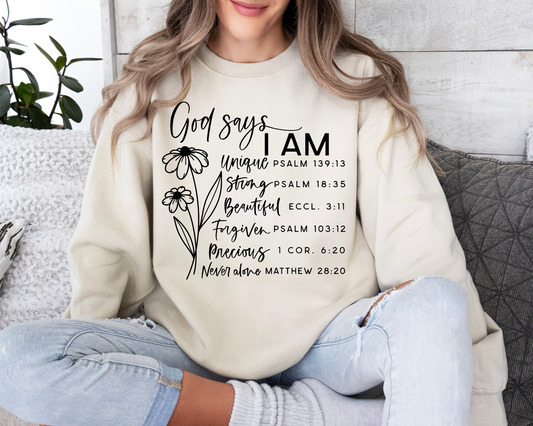 God Says You Are Crewneck