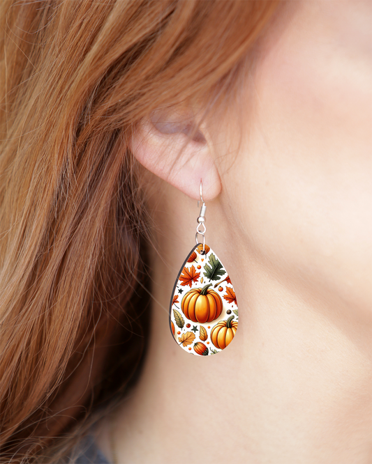 Fall Pumpkin Earrings