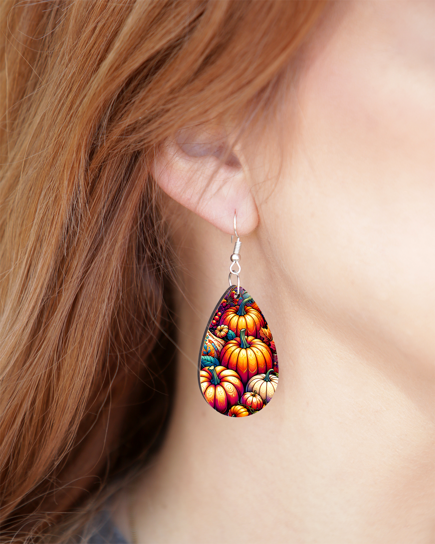 Colorful Pumpkin Earrings