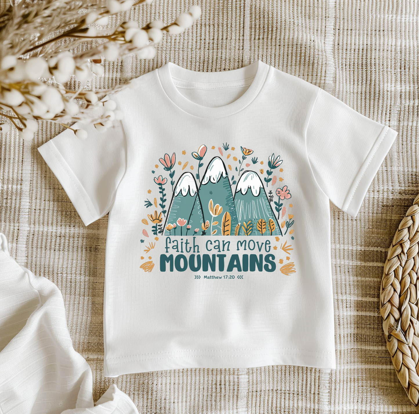 Faith Can Move Mountains Kids Shirt