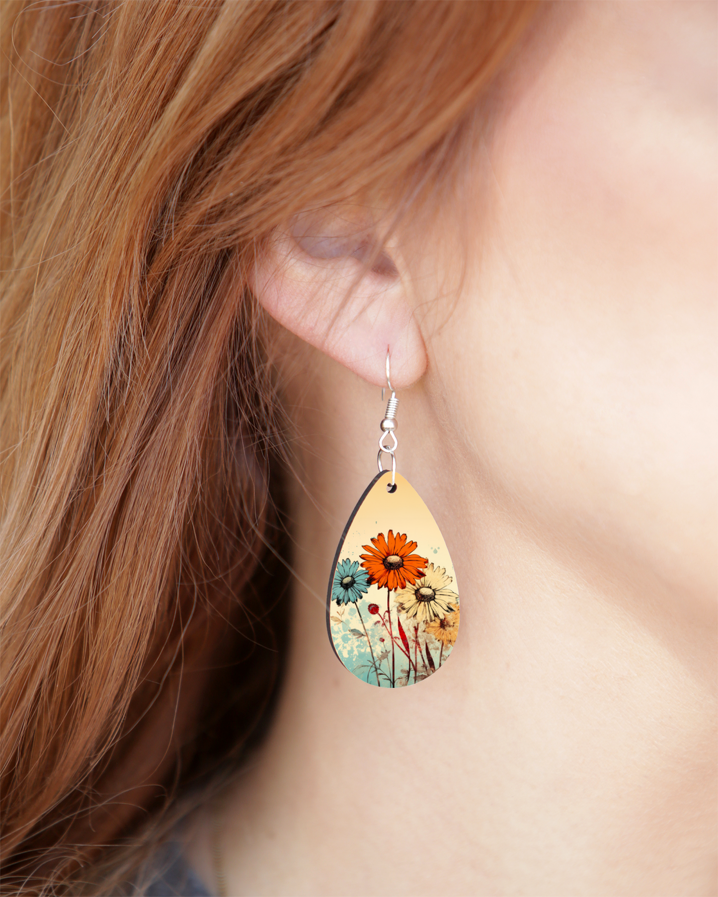 Bright Floral Earrings