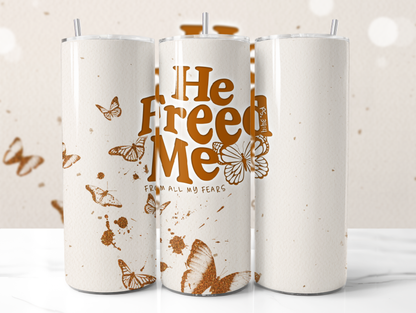 He Freed Me Tumbler