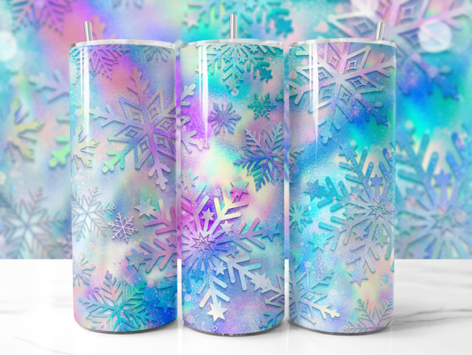 Holo Snowflake Tumbler