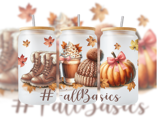 Fall Basics Glass Cup