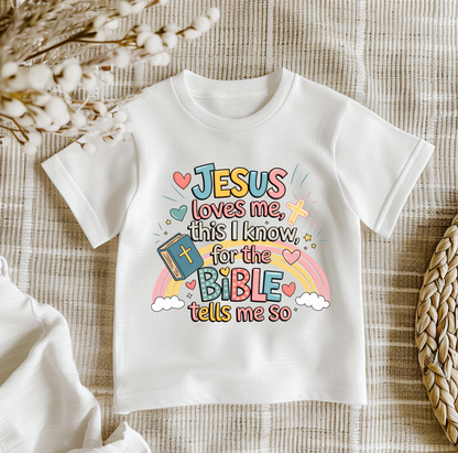 Jesus Loves Me This I Know Kids Shirt